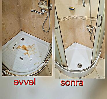 Duş poddonları: Duş kabini üçün fiber akril poddonlar. Bazar dəyərindən ucuz satılır — 17