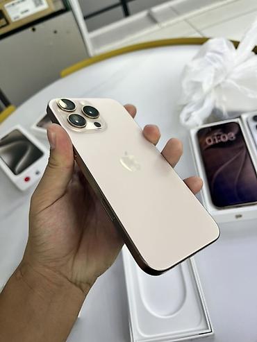 Уюлдук телефондор жана аксессуарлар: IPhone 16pro max 256гб золотистый цвет АКБ 90% коробка документ — 3