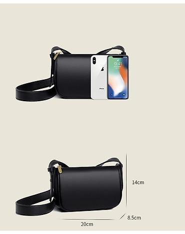 smart folio: Женская сумка через плечо/на плечо, минималистичный дизайн - — 6