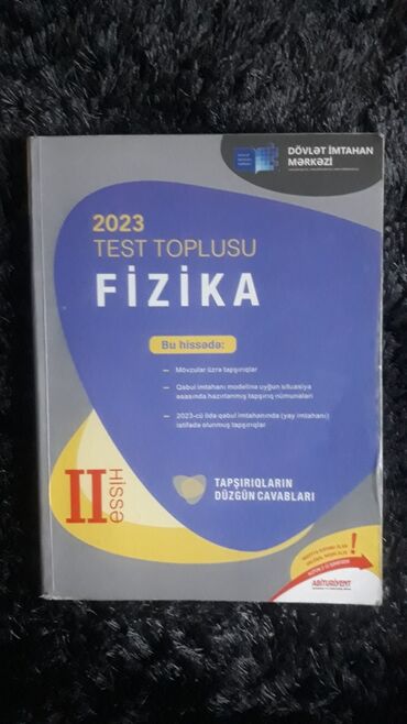 2 ci sinif sınaq testleri: Fizika test toplusu 2 ci hissə 2023