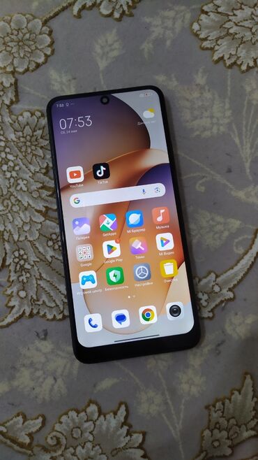 поко x2: Redmi, Redmi Note 12, Колдонулган, 128 ГБ, түсү - Кара, 2 SIM