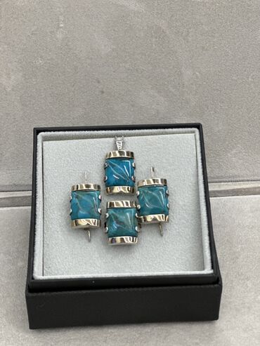 Сумки: В комплекте: Кольцо, Серьги, Кулон, Серебро, 925 проба, 18 г