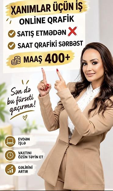 Inzibati heyət: Ofis menecer, katib tələb olunur, İstənilən yaş, Təcrübəsiz — 1