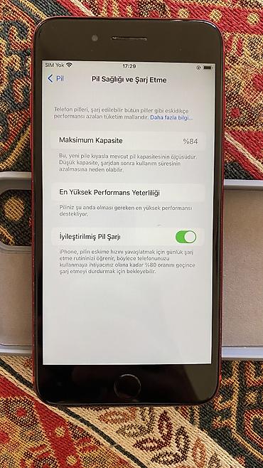 apple 8 qiymeti: IPhone 8 Plus, 64 GB, Qırmızı, Barmaq izi — 7