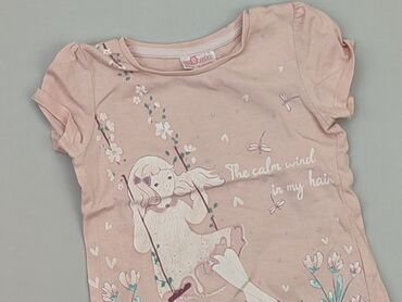 rozowa koszulka: T-shirt, So cute, 1.5-2 years, 86-92 cm, condition - Good