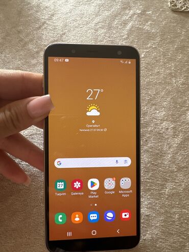 samsunq telfonlar: Samsung Galaxy J6, rəng - Qızılı, Barmaq izi