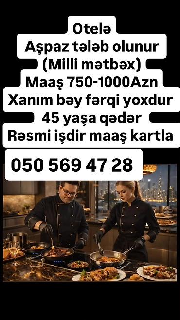 tort ustası: Xadimə tələb olunur, Aylıq ödəniş, 30-45 yaş — 9