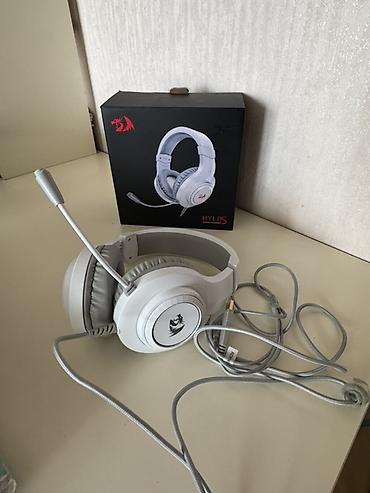 lil solid dual: Redragon Hylas oyun qulaqlığı – mikrofon ilə,ağ rəng, LED işıqlı - — 3