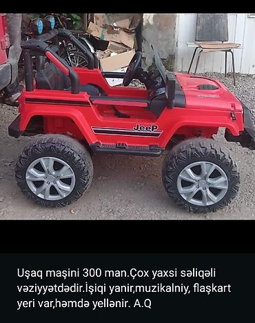 uşaq maşn: Uşaq üçün elektrikli nəqliyyat dəsti 1) Uşaq maşını – Jeep tərzində — 1
