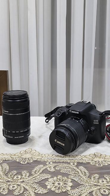 Фото и видеокамеры: Canon EOS 1300D DSLR fotoaparat dəsti Cihaz Yaxşı vəziyətdədir — 1
