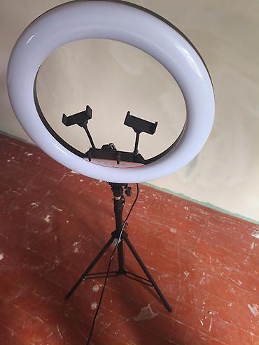 foto video: LED halqa işıq dəsti – tripod, pult və adapterlə - Böyük diametrli — 4