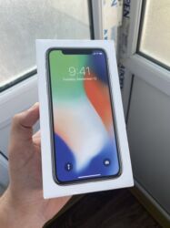 Apple iPhone: IPhone X, 64 GB, White Titanium, Zəmanət, Qırıq, Simsiz şarj — 10