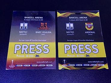qarabağ hacken: Azərbaycan klublarının Avrokubok oyunlarına PRESS kartlar 23 ədəd — 9