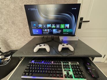 Audio: Salam ideal vəziyədtə Konsul və monitor satılır 2K monitor 27 inch