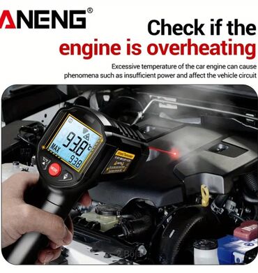 Termometri, termovizori: ANENG infracrveni termometar sa laserom (pištolj) - Opseg merenja: od — 9