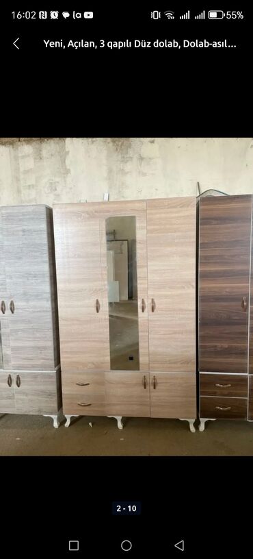 Dolablar: Açılan, 3 qapılı Düz dolab, Qarderob, paltar dolabı -da lalafo.az — 16 Dolablar: Açılan, 3 qapılı Düz dolab, Qarderob, paltar dolabı — 16