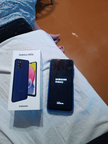 чехлы для редми нот 8: Samsung Galaxy A03s, Б/у, 64 ГБ, цвет - Белый, 2 SIM