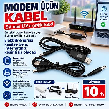 elektirik motor: Modem üçün kabel. ✔✔✔ Bu kabel ilə elektrik enerjisini power bank — 1