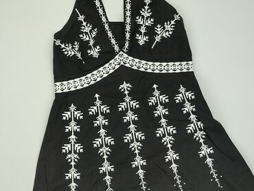 czarna sukienki rozkloszowana elegancka: Sukienka, L, stan - Dobry