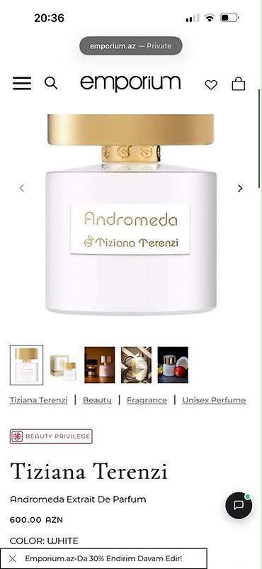 Gözəllik və sağlamlıq: Tiziana Terenzi – Andromeda Extrait de Parfum (Unisex) - Növ: Extrait — 2
