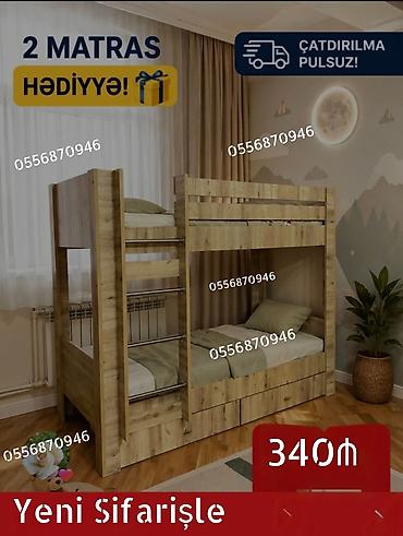 demir divan: Oğlan və qız üçün, Yeni, Çarpayı, Matras ilə, Siyirməli, Laminat — 7