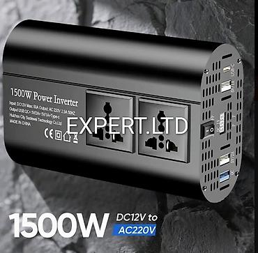 12 v 220 v dönüştürücü: Yeni Inverter, 700-1500 Vt, 12 - 220 volt, Ünvandan götürmə, Ödənişli çatdırılma, Rayonlara çatdırılma — 1