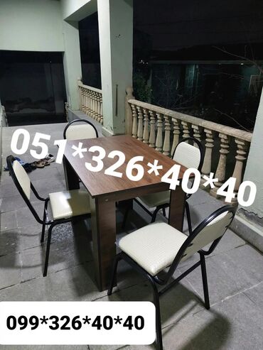 Sifarişlə masa və oturacaq dəstləri: Kravat çarpayi istediyiniz olcude istediyiniz rengde parcadan ve — 9