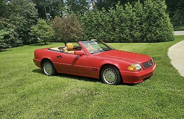 мерс 1990: Mercedes-Benz SL-Class: 1990 г., 3 л, Автомат, Бензин, Кабриолет — 2