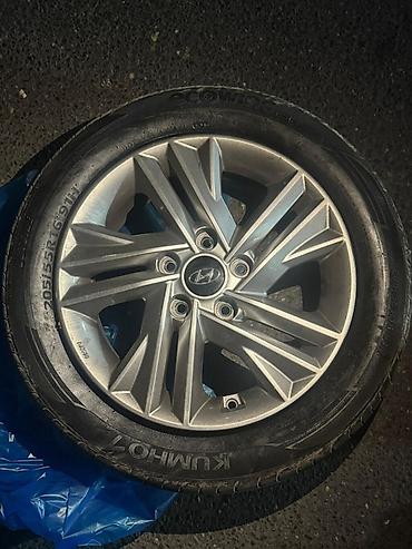 r15 disklər: İşlənmiş Disk təkər Hyundai 205 / 55 / R 16, 5 Boltlu — 1