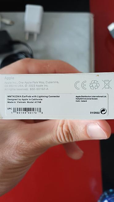 iphone ipad: Yeni Simli Qulaqcıqlar, Apple, rəng - Ağ — 4
