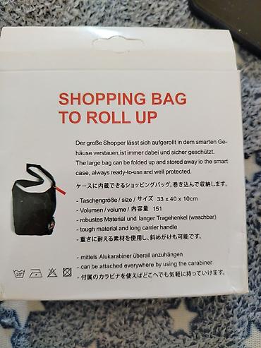 torbe za prodavnicu: Preklopiva torba za kupovinu u futroli sa karabinjerom – “Shopping Bag — 2