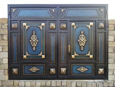 Həyət darvazaları: Dəmir darvazalar, ikilik list,17 profillə yığılan keyfiyyətli nağd və — 5