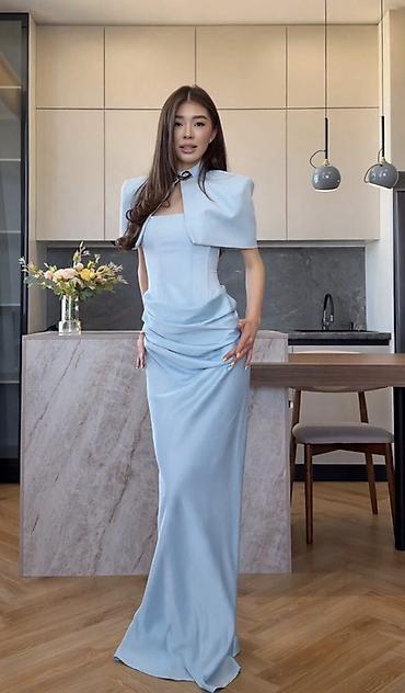 платье гэтсби: > Продается голубое платье 💙 г. Ош > Размер: S-M (42-44) > — 1
