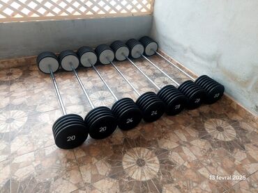 Ştanqlar və ştanq diskləri: Ştanq, Çəki: 10 kq, Yeni — 16