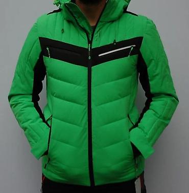 Zimske jakne: Muška zimska jakna – zelena/crna - Sportski kroj sa panelima od — 7