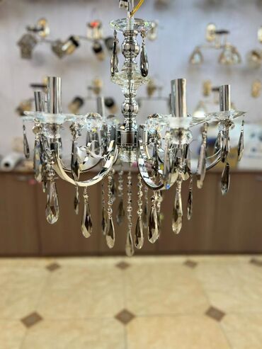 Люстры: Хрустальные подвесные люстры с LED-подсветкой - Эффектные — 10