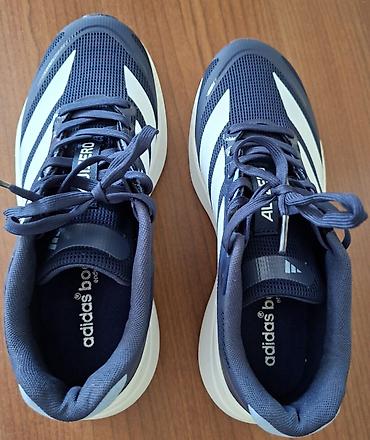ket ayaqqabilar: Adidas Adizero kişi qaçış krossovkası - Rəng: tünd göy üst, ağ üç — 2