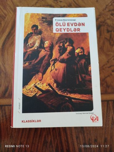 ovçular evi: Fyodor Dostoyevski 
Ölü Evdən Qeydlər
qiymət:7