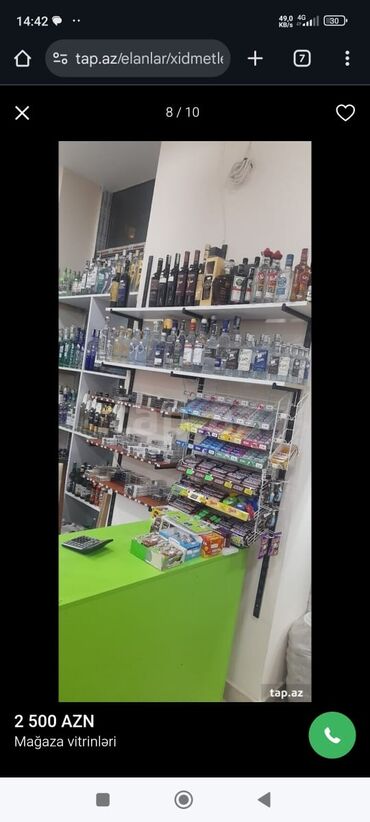 Rəf vitrinləri: Mağaza vitrinləri və ticarət rəfləri dəsti Təsvir: - — 8