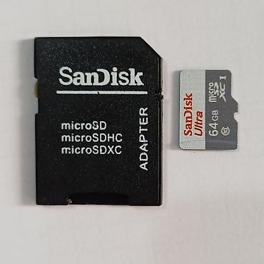 yeni planset: 📢 Satılır: Orijinal SanDisk Ultra 64GB MicroSD Yaddaş Kartı + Adapter — 1