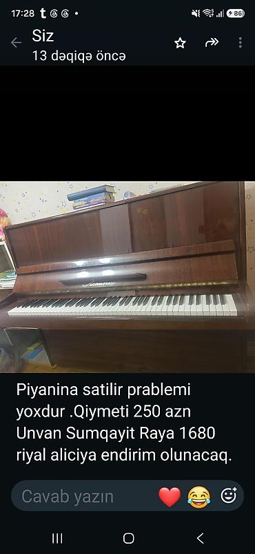 klaviatura oyuncaq: Upright pianino – “Ласточка” yazılı modeli. - Korpus: tünd qəhvəyi — 1