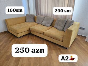 софа кровать: Künc divan, İşlənmiş, Çatdırılma yoxdur