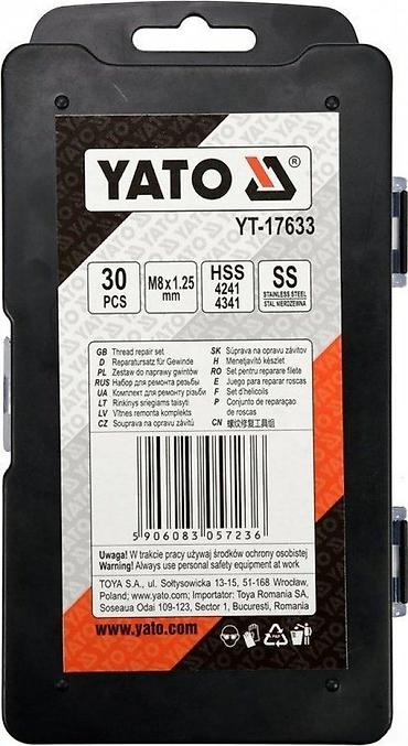 second hand lazarevac: YATO YT-17633 set za popravku navoja je sveobuhvatno rešenje za — 2