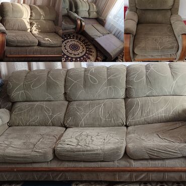 Дом и сад: Продаю комплект диван, диван кровать, кресло