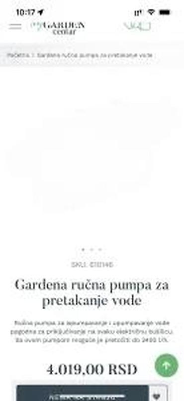 Sredstva za navodnjavanje: Gardena ručna pumpa za pretakanje vode (model prema slici) - — 6