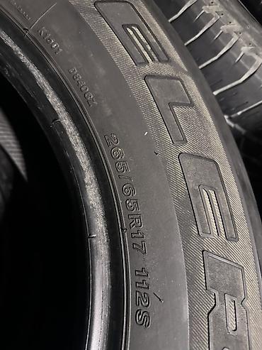17 şam disk: Bridgestone Dueler şinləri - Ölçü: 265/65 R17 - Yük və sürət indeksi — 2