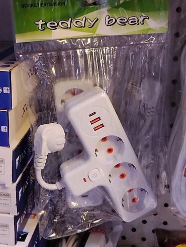 Сетевой удлинитель «Teddy Bear» с USB - 3 розетки стандарта Schuko