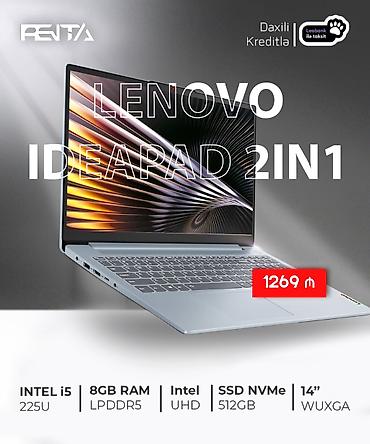 fujitsu laptop computers: Yeni Lenovo IdeaPad, 15.6 ", Intel Core i5, 512 GB, Pulsuz çatdırılma, Ödənişli çatdırılma, Rayonlara çatdırılma — 1