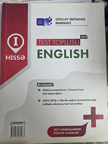 İngilis dili Testlər 11-ci sinif, DİM, 1-ci hissə, 2018 il — 1