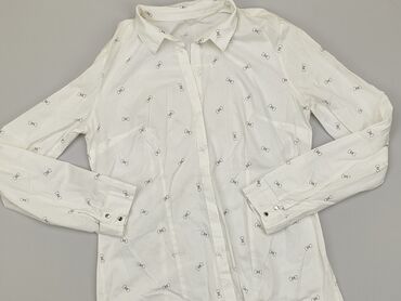białe bluzki bawełniane z długim rękawem: Koszula Damska, L, stan - Dobry